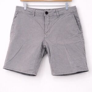 Rodd & Gunn Custom Fit Shorts 32 Gray Stretch Cotton Chino Casual Tailored